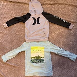 Boys Hurley Jacket And Long Sleeve Shirt. Size 6T